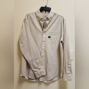 NWT L.L. Bean Tan Men's Shirt Size M Traditional Fit 100% Cotton